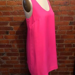 J Crew Vibrant Hot Pink Shift Dress